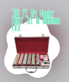 300 piece poker chip set in aluminium case