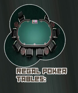 High end poker table and chairs