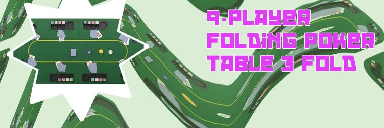 Vidaxl folding poker table fold green